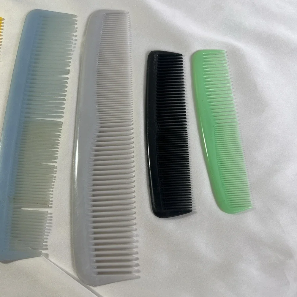 Lot Vintage 70's 80's Pocket Hair Combs UnbreakableNylon Unbranded USA Pocket‎ 5